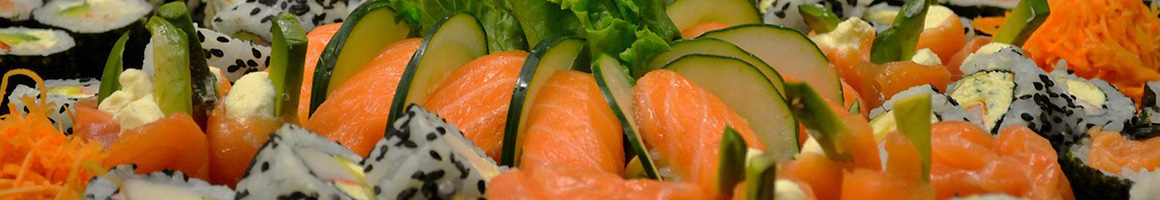 Eating Japanese Sushi at Hibachi Express restaurant in Casselberry, FL.